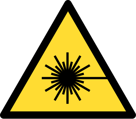 File:DIN 4844-2 Warnung vor Laserstrahl D-W010.svg