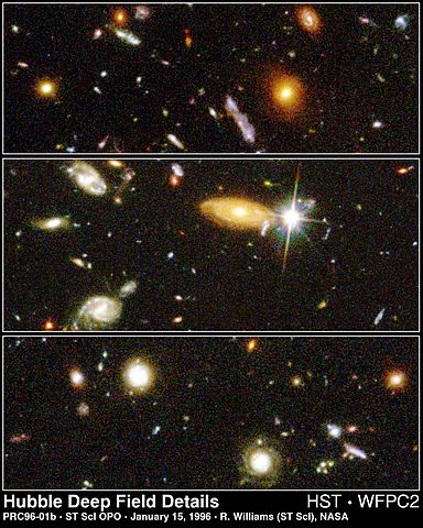 File:HDF extracts showing many galaxies.jpg