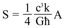 S=1/4 k c3ħ&minus;1G&minus;1 A.