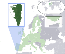 Location of &nbsp;Gibraltar&nbsp;&nbsp;(dark green)&ndash;&nbsp;in Europe&nbsp;&nbsp;(green &&nbsp;dark grey)&ndash;&nbsp;in the European Union&nbsp;&nbsp;(green)&nbsp; &mdash;&nbsp; [Legend]