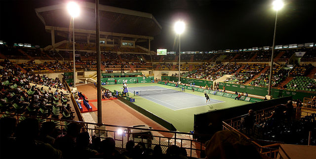 File:Nungambakkam SDAT Tennis Stadium floodlit match panorama.jpg