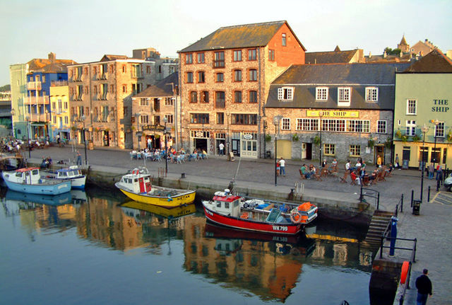 File:Plymouth Barbican and harbour.jpg