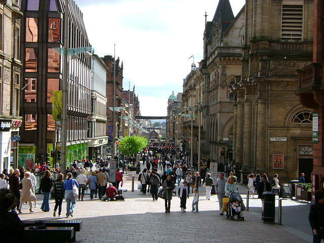 File:(looking down) Buchannan Street, Glasgow.jpg