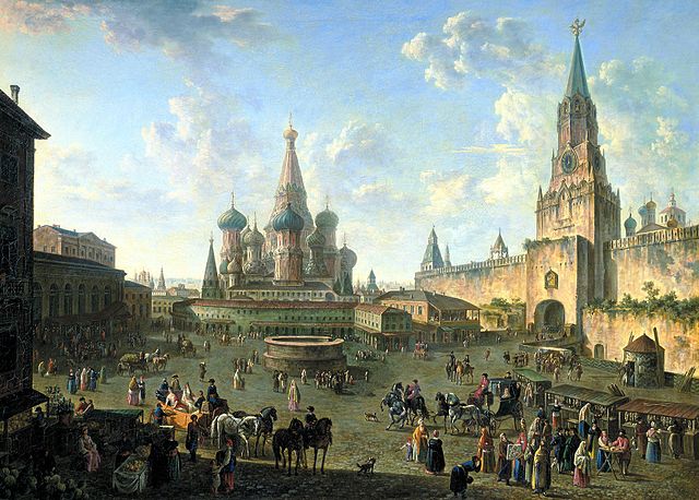 File:Red Square in Moscow (1801) by Fedor Alekseev.jpg