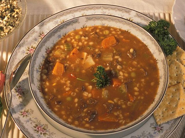 File:Vegetable beef barley soup.jpg