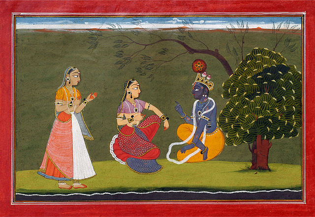 File:Radha and Krishna in Discussion.jpg
