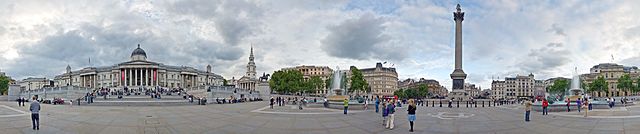 File:Trafalgar Square 360 Panorama Cropped Sky, London - Jun 2009.jpg
