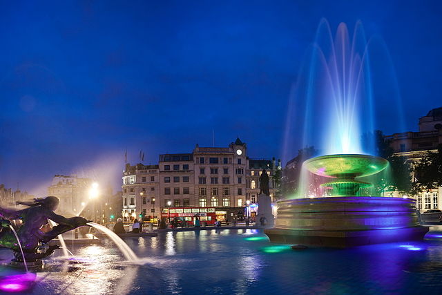 File:Trafalgar Square LED Fountains - June 2009.jpg