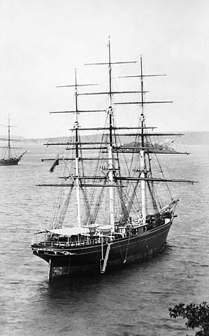 File:Cutty Sark - waiting in Sydney Harbour for the new season's wool.jpg