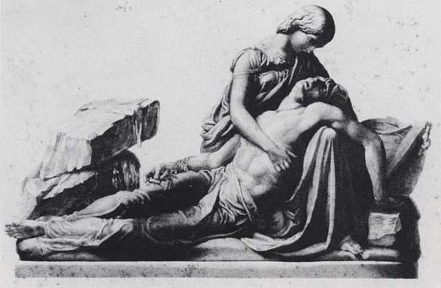 File:Mary and Percy Shelley. Engraving by George Stodart after monument by Henry Weekes.jpg