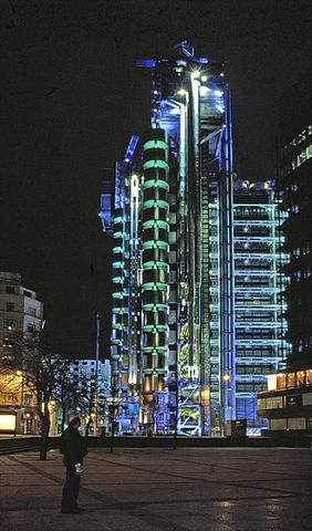 File:Lloyds building, London at night.jpg