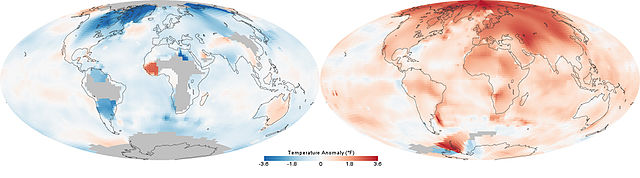 File:Temperatures across the world in the 1880s (left) and the 1980s (right), as compared to average temperatures from 1951 to 1980 (US EPA).jpg