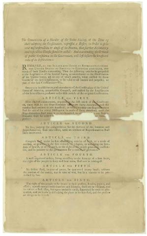 File:Proposed Amendments to the U.S. Constitution as Passed by the Senate, Printed September 14, 1789.djvu