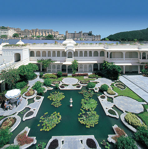 File:Lily Pond at the Lake Palace, Udaipur.jpg