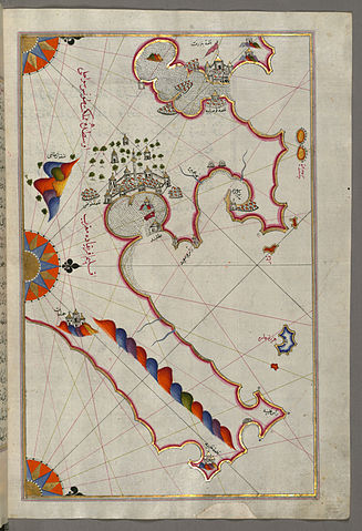 File:Piri Reis - Map of the Tunisian Coast with the Ports of Bizerte and Tunis as Far as Kelibia - Walters W658279B - Full Page.jpg