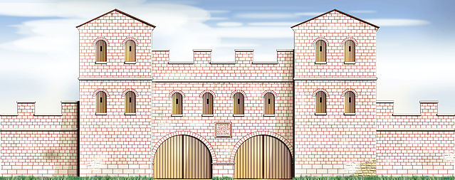 File:Porta Praetoria Kastell Pf&uuml;nz.jpg