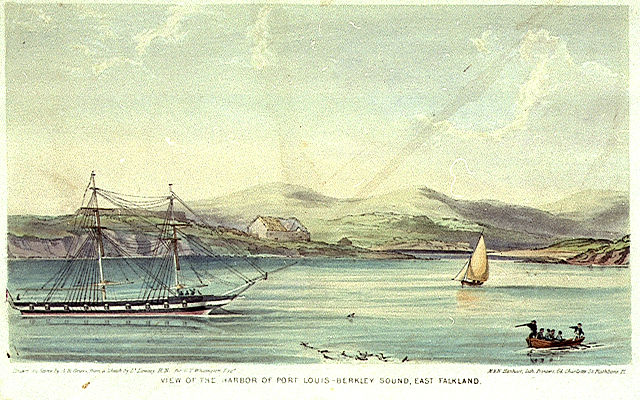 File:Lt. Lowcay, View of the Harbor of Port Louis - Berkley Sound, East Falkland.jpg