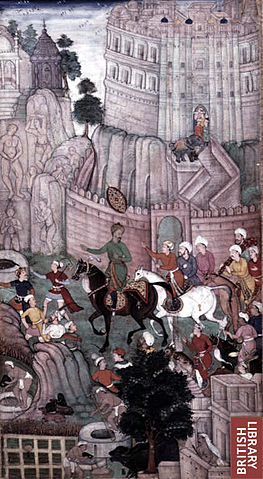 File:Babur visiting the Urvah valley in Gwalior.jpg