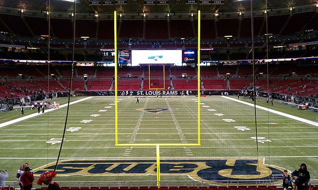 File:Edward Jones Dome endzone view.jpg