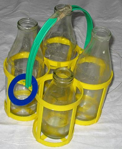 File:Glass milk bottles.jpg