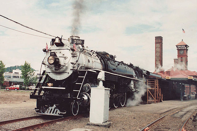 File:Spokane Portland and Seattle engine 700 Union Station.jpg