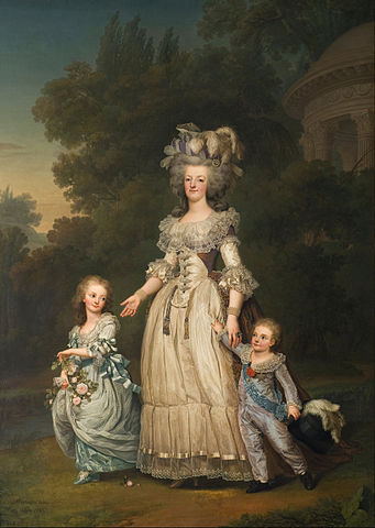 File:Adolf Ulrik Wertm&uuml;ller - Queen Marie Antoinette of France and two of her Children Walking in The Park of Trianon - Google Art Project.jpg