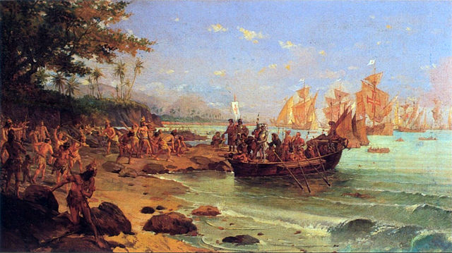 File:Oscar Pereira da Silva - Desembarque de Pedro &Aacute;lvares Cabral em Porto Seguro em 1500.jpg