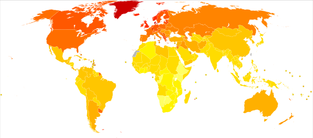 File:Multiple sclerosis world map - DALY - WHO2004.svg