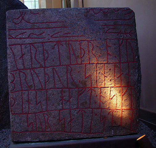 File:Runestone from S&oslash;nder Kirkby, Falster, Denmark.jpg