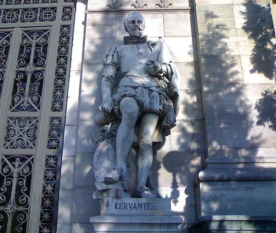 File:Miguel de Cervantes at the National Library.jpg