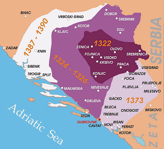 File:Bosnia kingdom in the XIV c.jpg