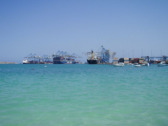 File:Malta Freeport from Pretty Bay at Birzebbuga.jpg