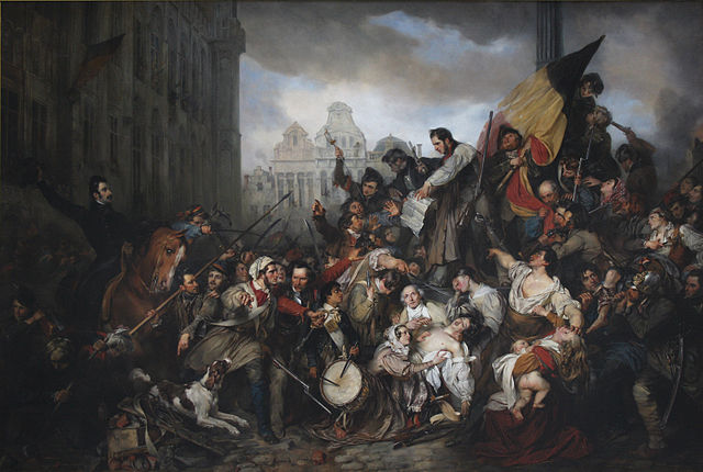 File:Wappers - Episodes from September Days 1830 on the Place de l&rsquo;H&ocirc;tel de Ville in Brussels.JPG