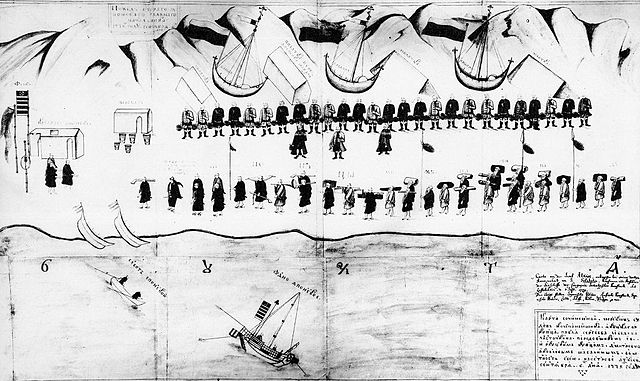 File:Russians meeting Japanese in Akkeshi 1779.jpg