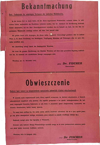 File:Death penalty for Jews outside ghetto and for Poles helping Jews anyway 1941.jpg