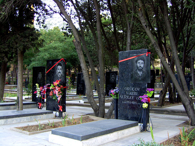File:Gravestones of Azeri soldiers died in Karabakh war.jpg