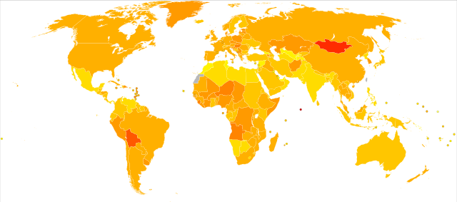 File:Malignant neoplasms world map - Death - WHO2004.svg