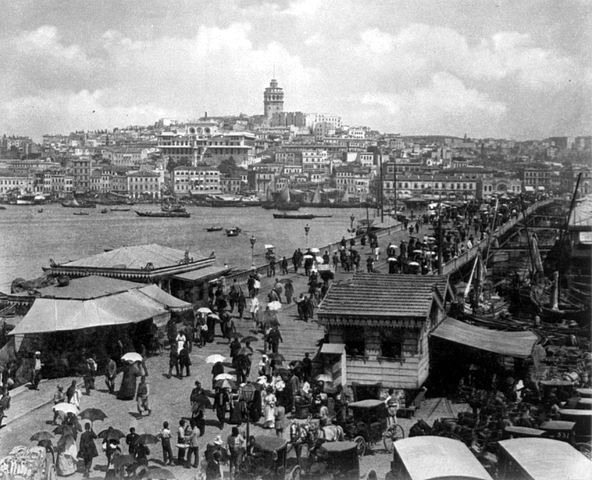 File:Bridge and Galata Area, Istanbul, Turkey by Abdullah Fr&egrave;res, ca. 1880-1893 (LOC).jpg