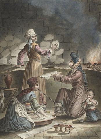 File:Fran&ccedil;ois-Marie Rosset - Femmes Turcs turques de Serquin, leur mani&egrave;re de faire leur pain - Syrie - 1790.jpg