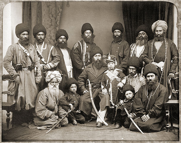 File:Sher Ali Khan and company of Afghanistan in 1869.jpg