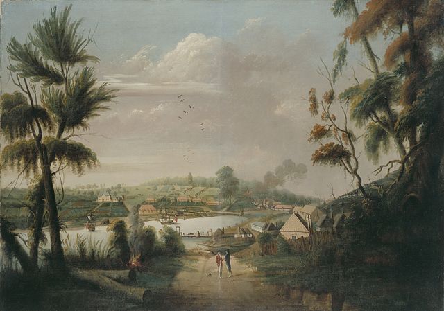 File:Thomas Watling - A Direct North General View of Sydney Cove, 1794.jpg