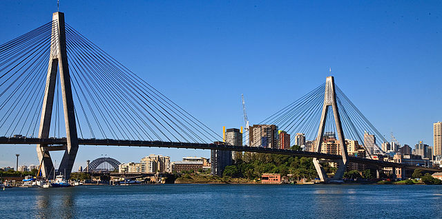 File:Anzac Bridge and Sydney harbour Bridge from Glebe Point.jpg