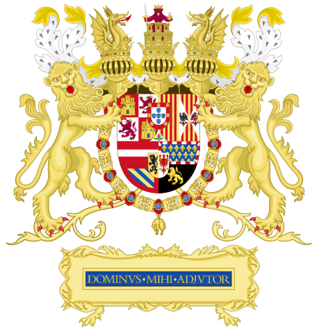 File:Full Ornamented Coat of Arms of Philip II of Spain (1580-1598).svg