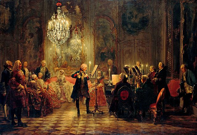 File:Adolph Menzel - Fl&ouml;tenkonzert Friedrichs des Gro&szlig;en in Sanssouci - Google Art Project.jpg