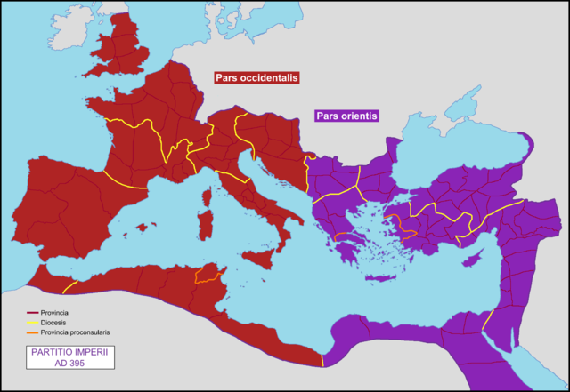 File:Partition of the Roman Empire in 395 AD.png