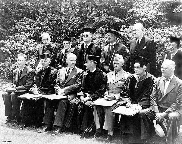 File:Oppenheimer Marshall Conant Bradley and others at Harvard.jpg