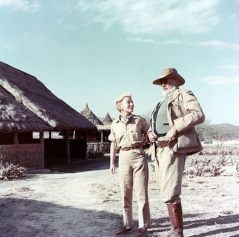 File:Ernest and Mary Hemingway on safari, 1953-54.jpg
