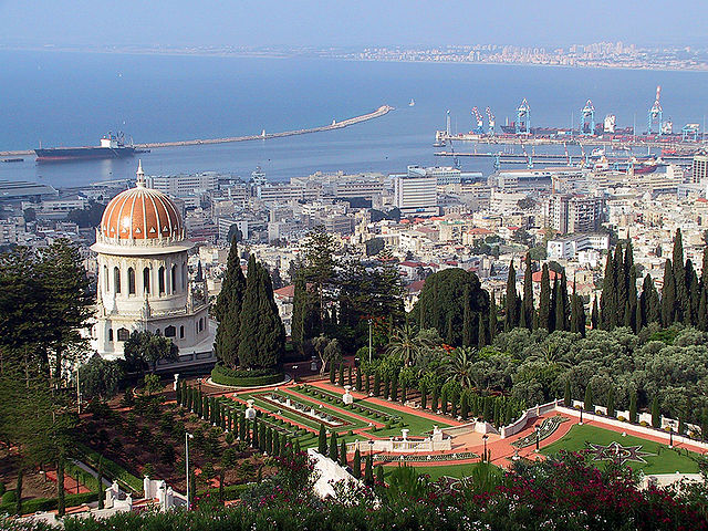 File:Haifa Shrine and Port.jpg