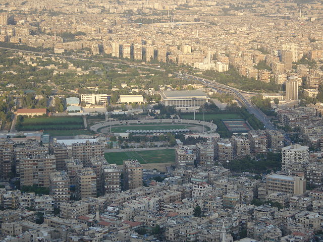 File:Al-Fayhaa Stadium in Damascus, Syria as seen from Mount Qasioun.jpg