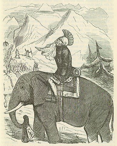 File:Comic History of Rome p 173 Hannibal crossing the Alps.jpg